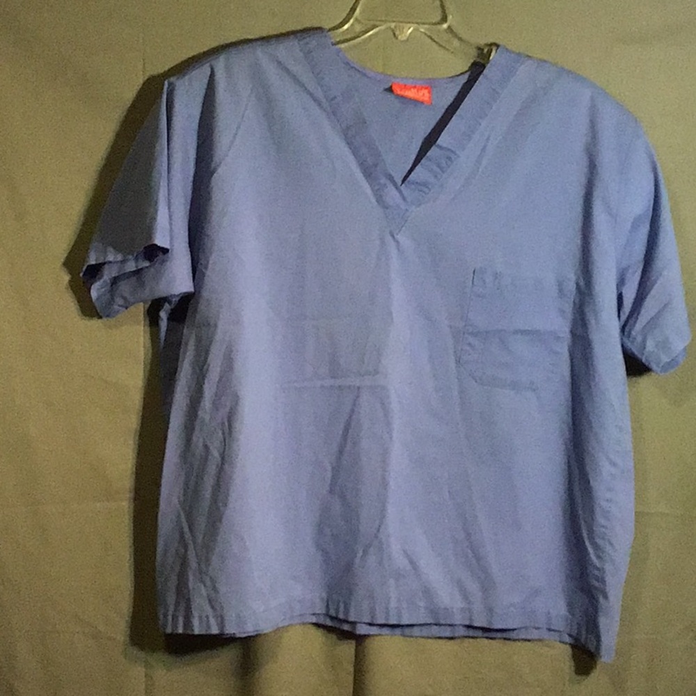 LYDIA’S - Red Tag Scrubs, men’s,  sz tag removed,  Light blue